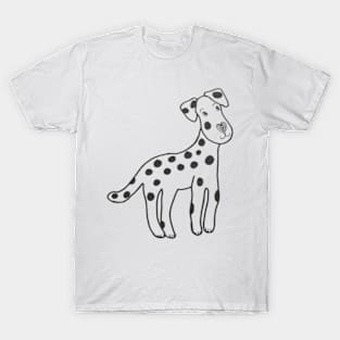 Dalmation dog with heart nose T-Shirt